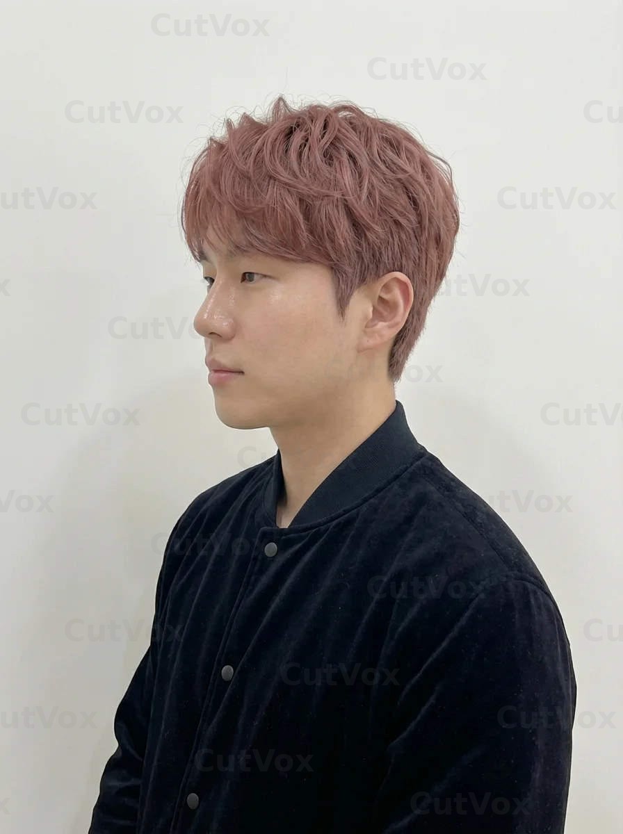 로즈 브라운 쉐도우 펌 - 이미지 2