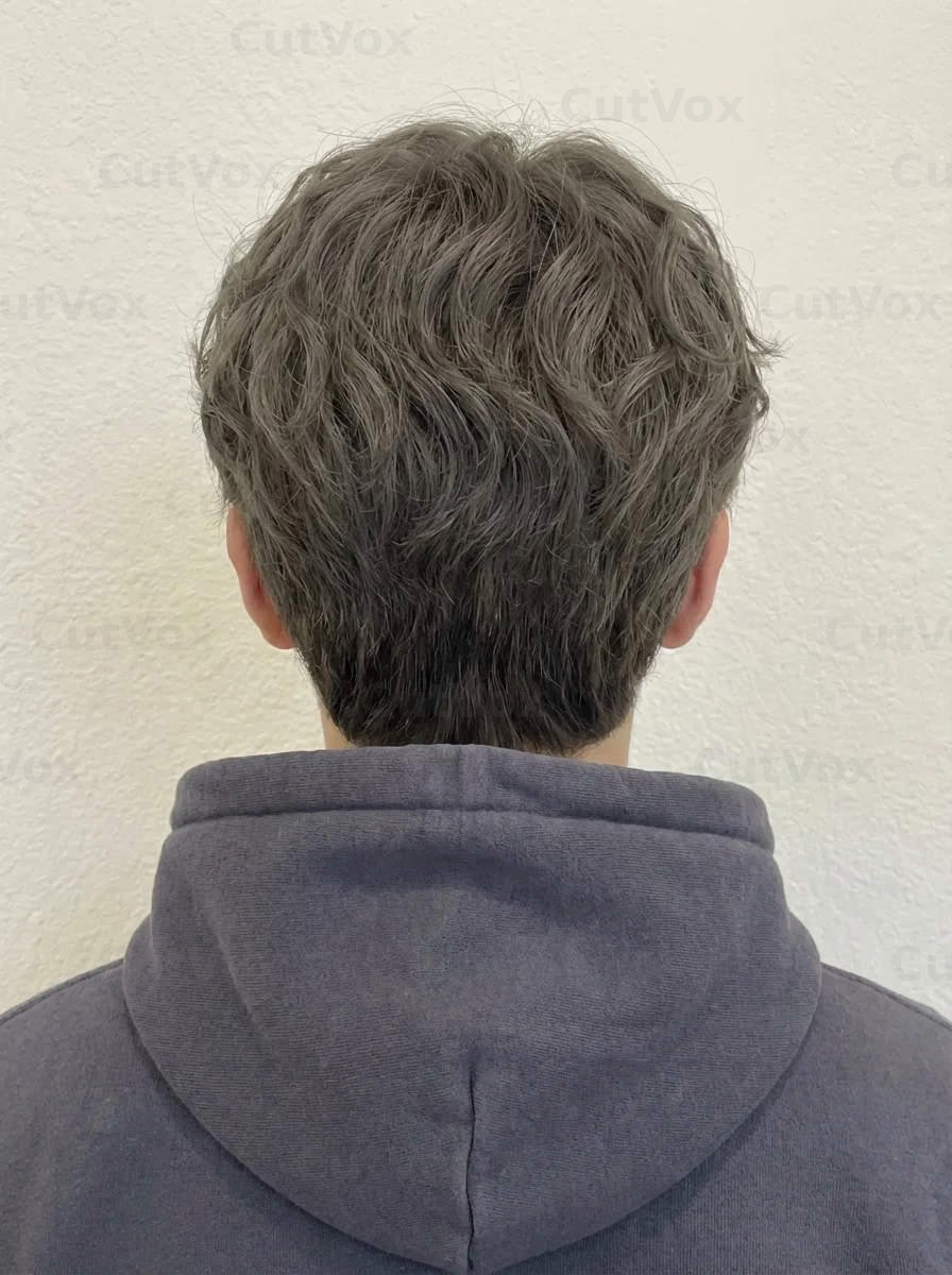 애쉬 그레이 쉐도우 가르마펌 - 이미지 4