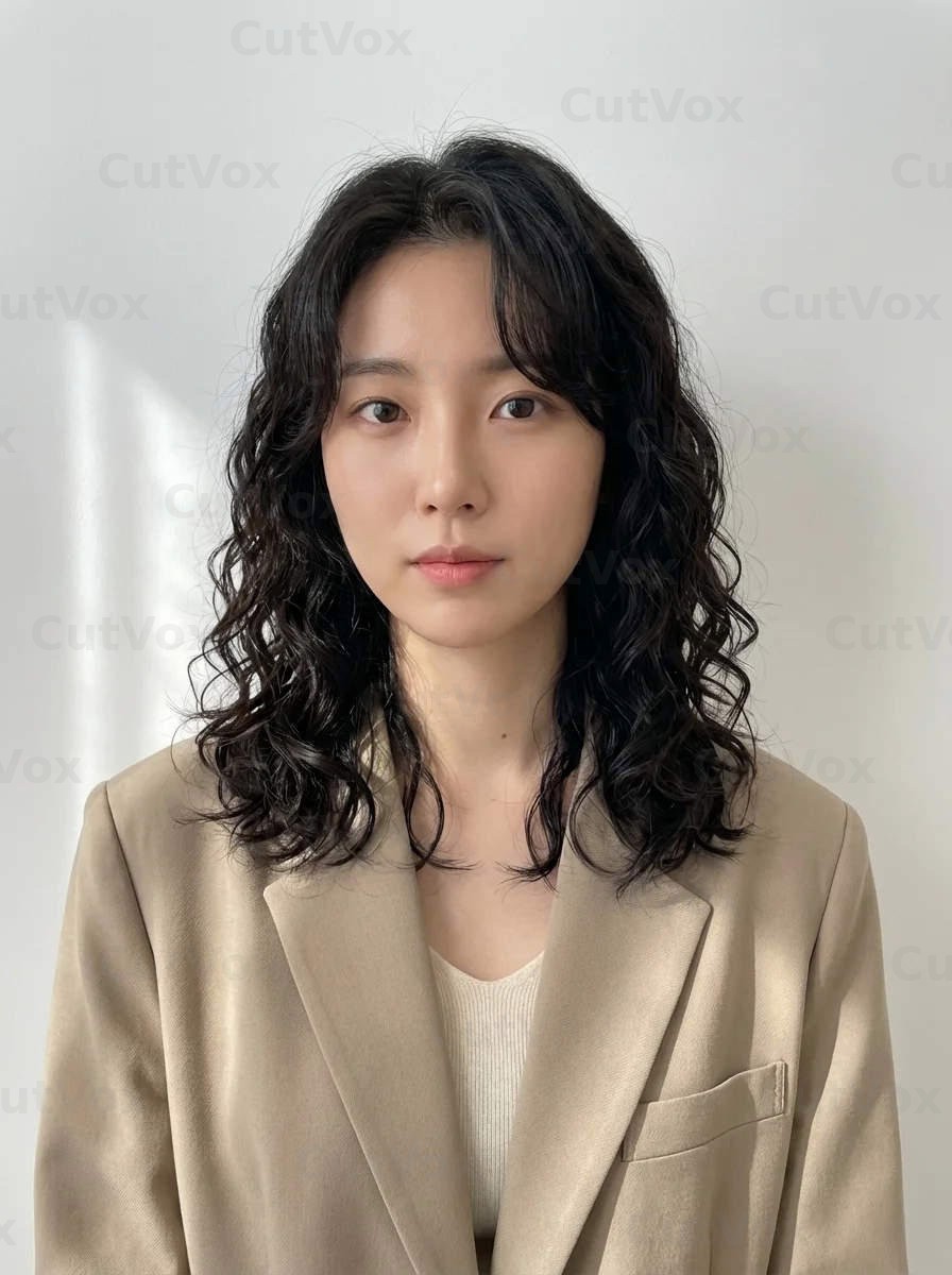 중단발 젤리펌 - 이미지 1