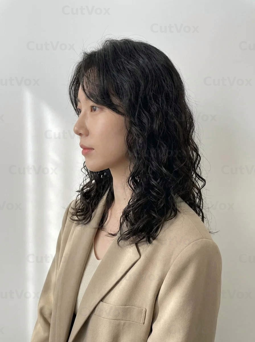 중단발 젤리펌 - 이미지 2