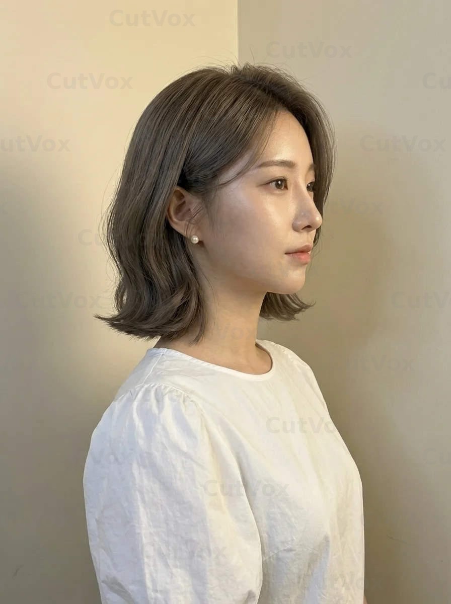 중단발 윈드펌 - 이미지 3