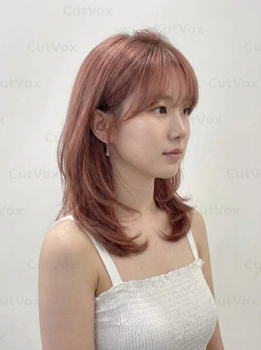 애쉬 로즈 레이어드컷 - 이미지 3