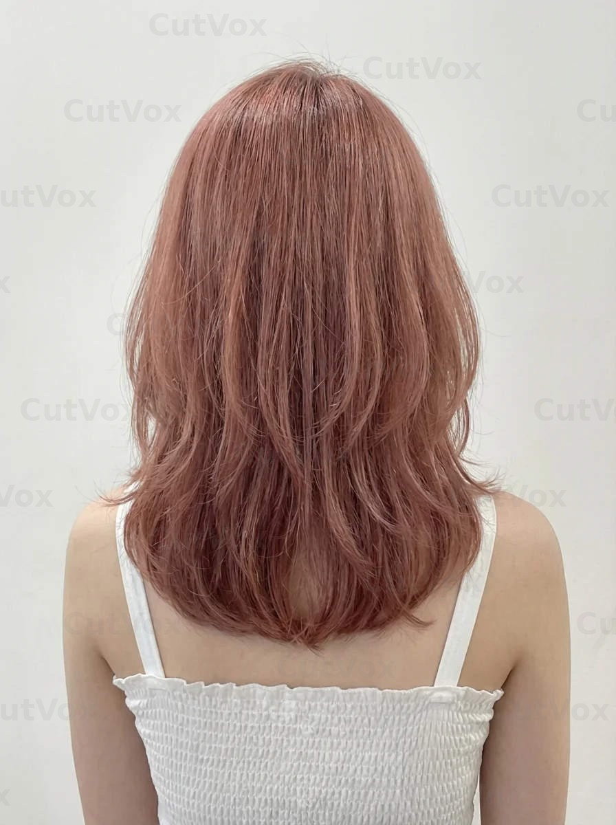 애쉬 로즈 레이어드컷 - 이미지 4