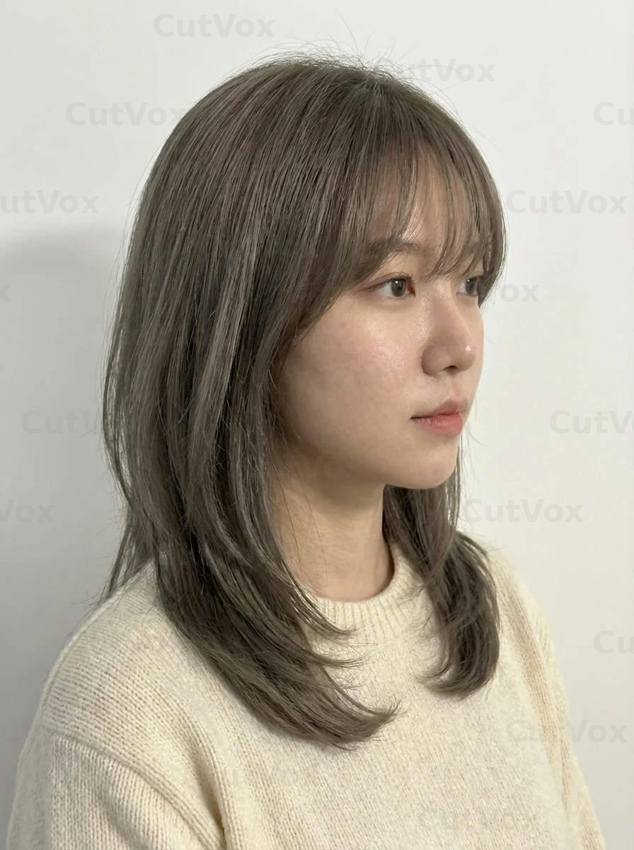 애쉬 무드 미디움 레이어드컷 - 이미지 2
