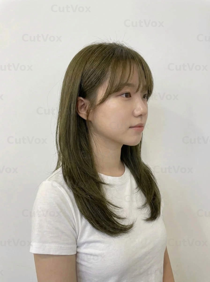 올리브 매트 레이어드펌 - 이미지 2