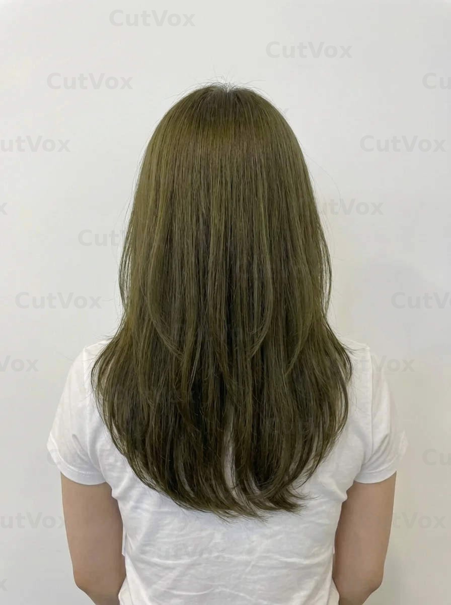 올리브 매트 레이어드펌 - 이미지 4