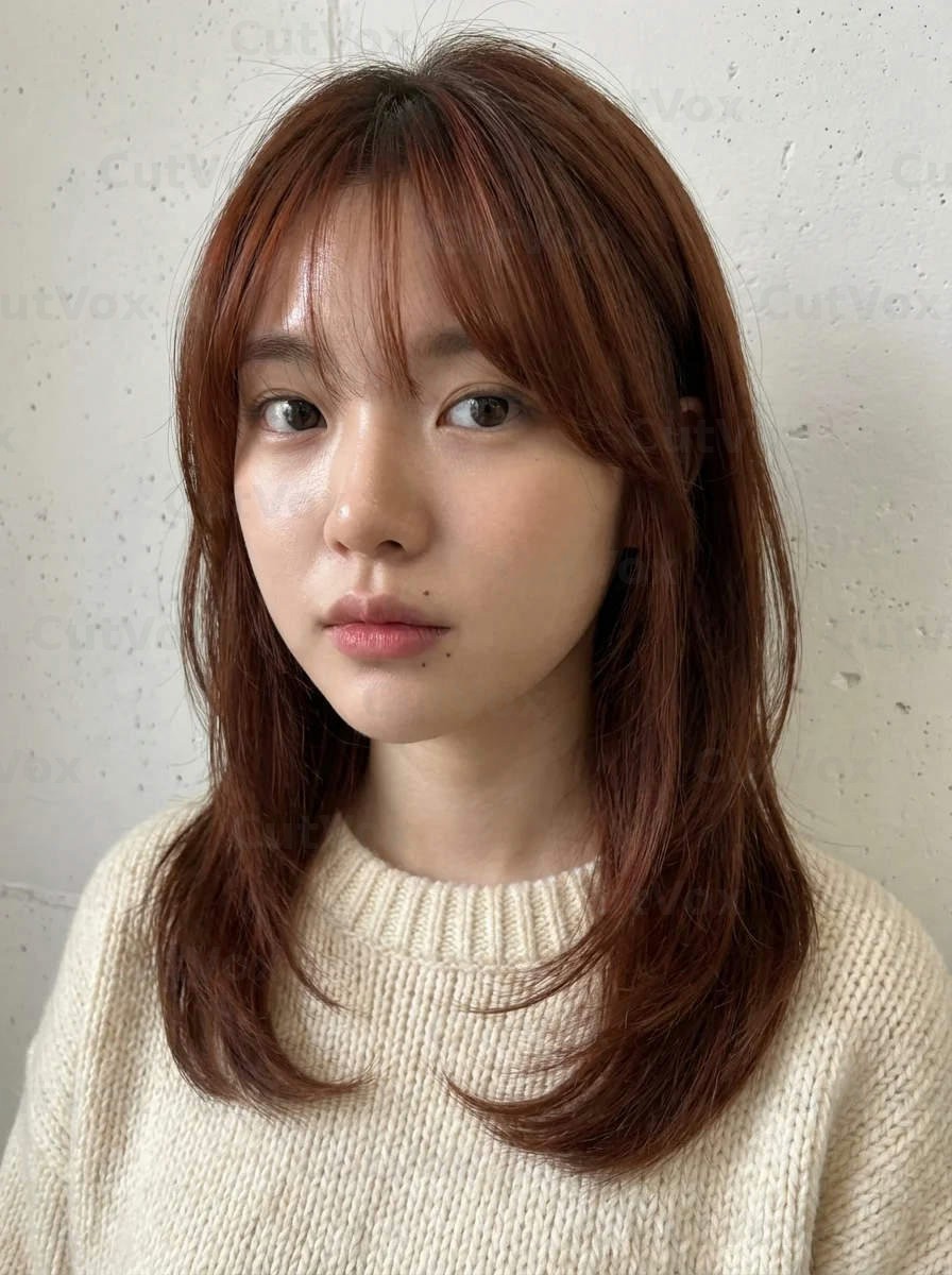 브릭 오렌지 페이스라인컷 - 이미지 1
