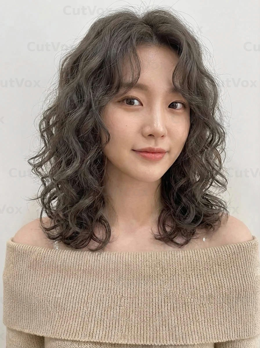 애쉬브라운 젤리펌 - 이미지 1