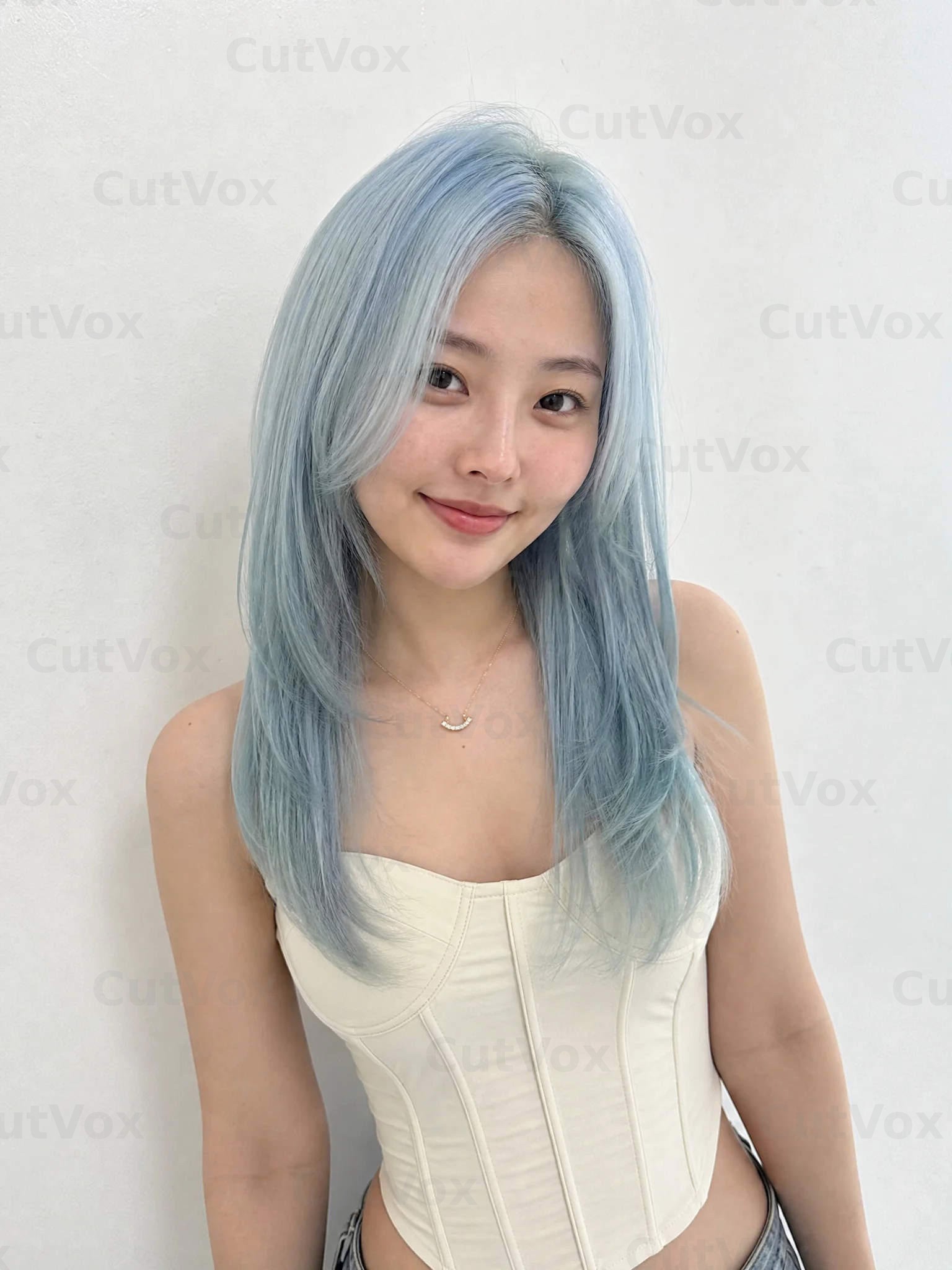 에어리 블루 허쉬컷 - 이미지 1